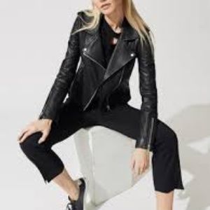 Black Faux Leather Jacket